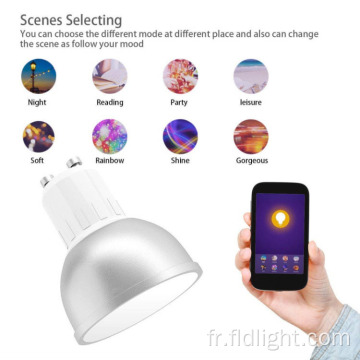 Ampoule LED intelligente à changement de couleur Alexa Tuya